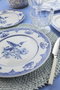 Hermia Vajilla de Porcelana 26 Piezas Azul y Blanco